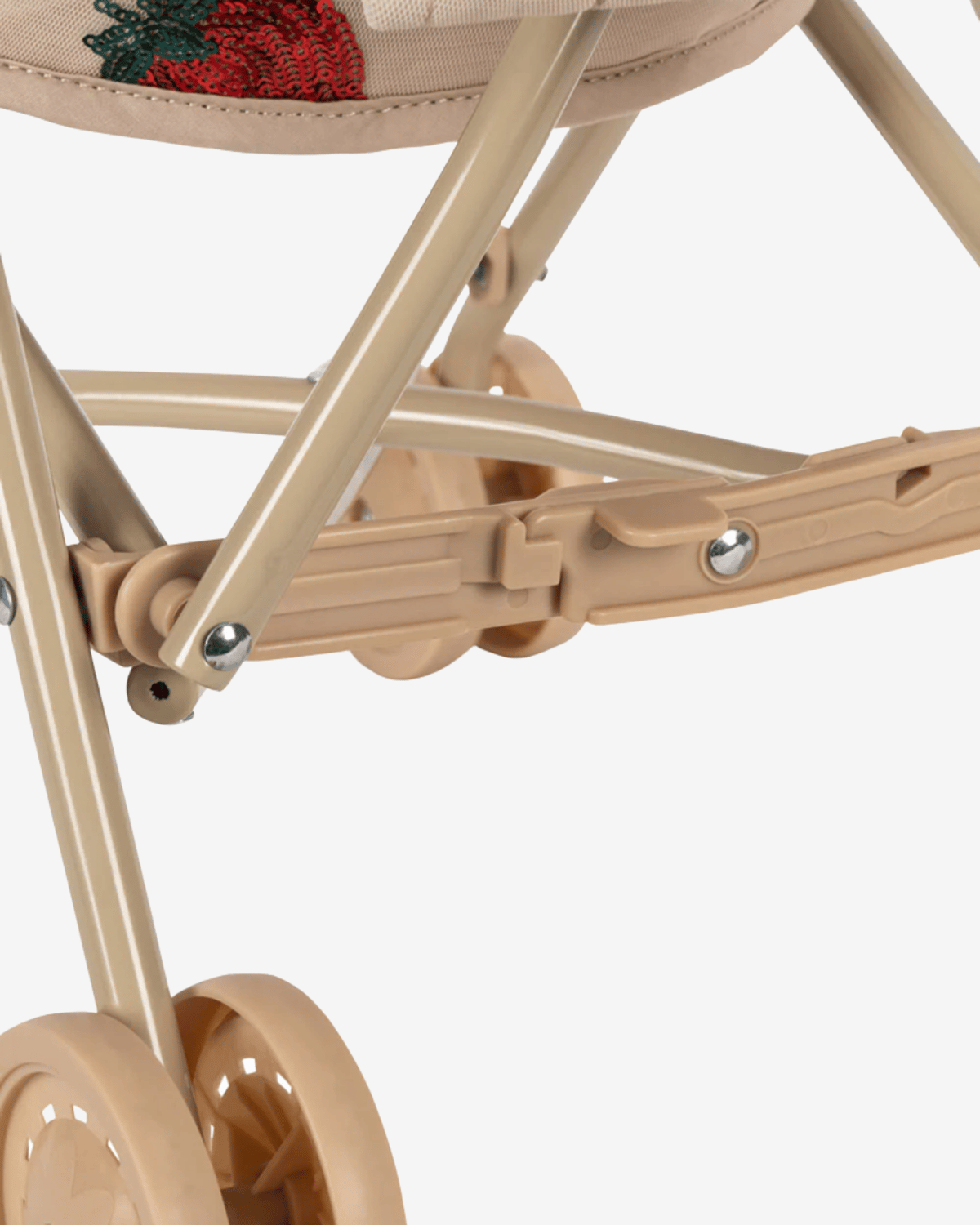 Dukkevogn m/ Glitrende Paljetter – Trille m/ Stelleveske | Tulle Doll Stroller