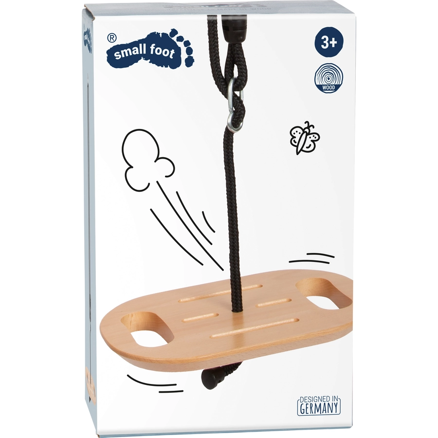 small foot® Tellerschaukel mit Griffen Black Line
