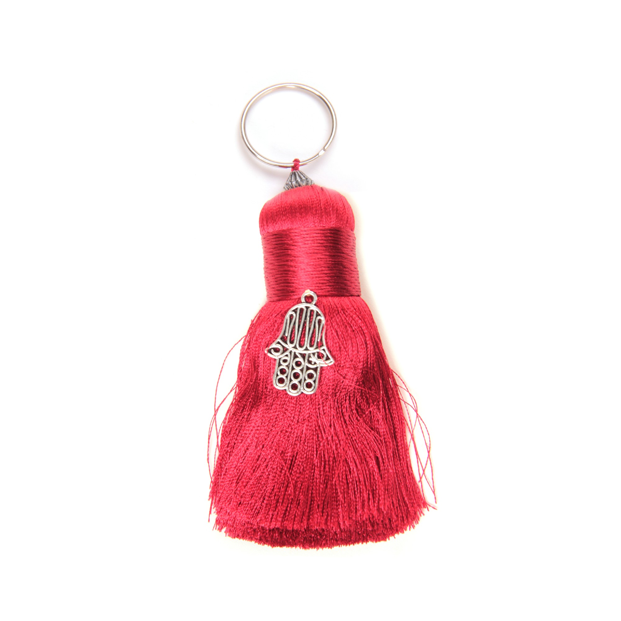 Troddel 'Fatima', rot, L 12 cm, Ø 2 cm von fischer's lagerhaus