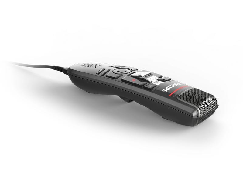 Philips Diktiermikrofon SpeechMike Pro Premium Barcode 3810 Diktiermikrofon für erstklassige Aufnahmen mit Schiebeschalter