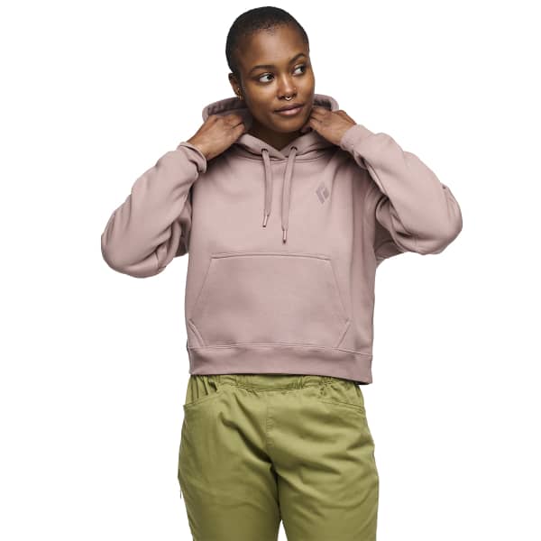 Sweat escalade BLACK DIAMOND W CROP PO HOODY PALE MAUVE