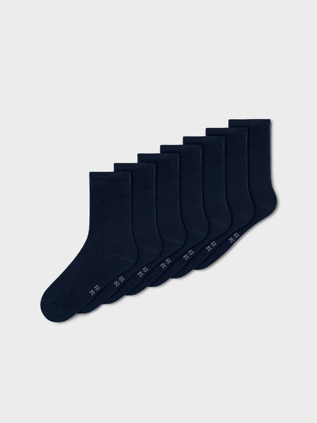 NAME IT sokken NKNSOCK - set van 7 donkerblauw