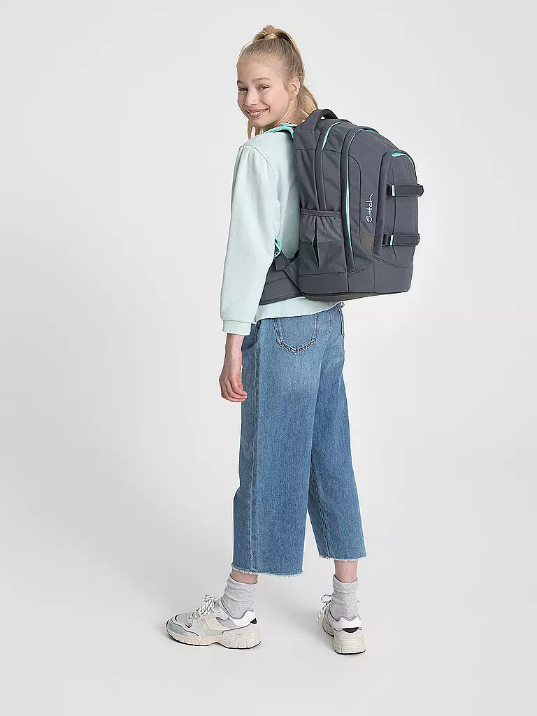 SATCH Schulrucksack Pack - Mint Phantom grau