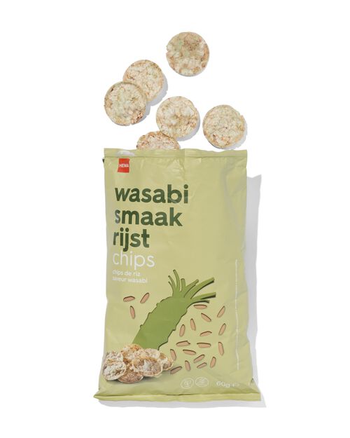 chips de riz brun saveur wasabi 60g