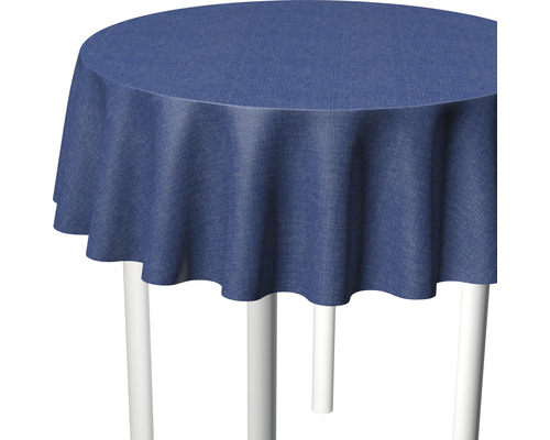 Tafelkleed Stijl Linnen blauw Ø 140 cm