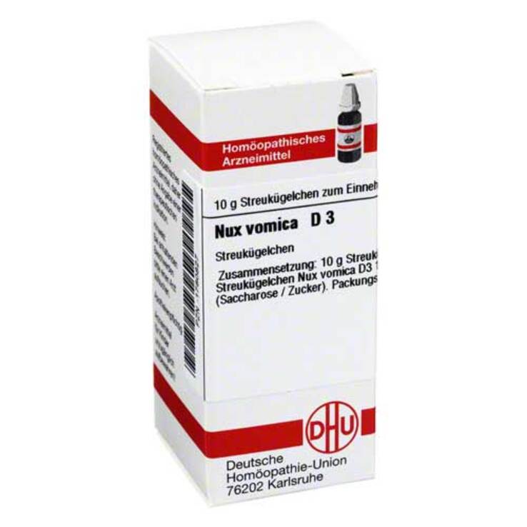 DHU Nux vomica D 3 Globuli, 10 g