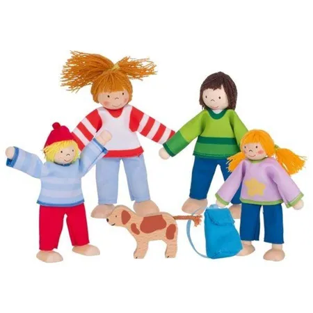 goki Biegepuppen Camping-Familie