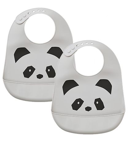 Liewood Hagesm?kke - Silikone - 2-pak - Tilda - Panda Dumbo Grey