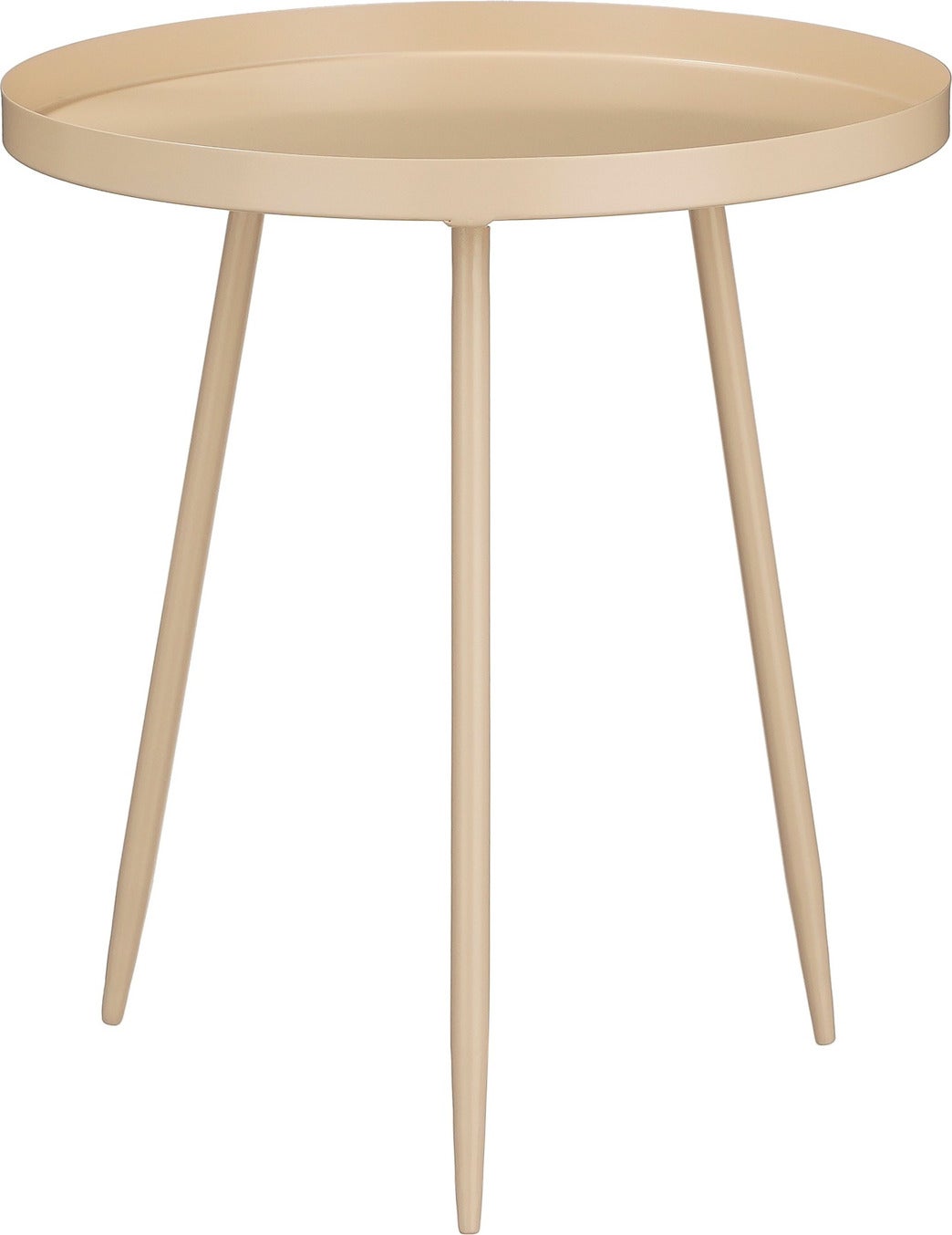 Mica Decorations bijzettafel Flores beige D 40 H 43,5 cm