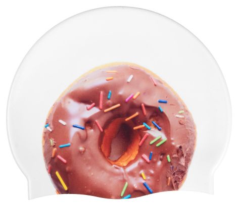 Bonnet de bain Arena Swim Cap HD Blanc Donuts