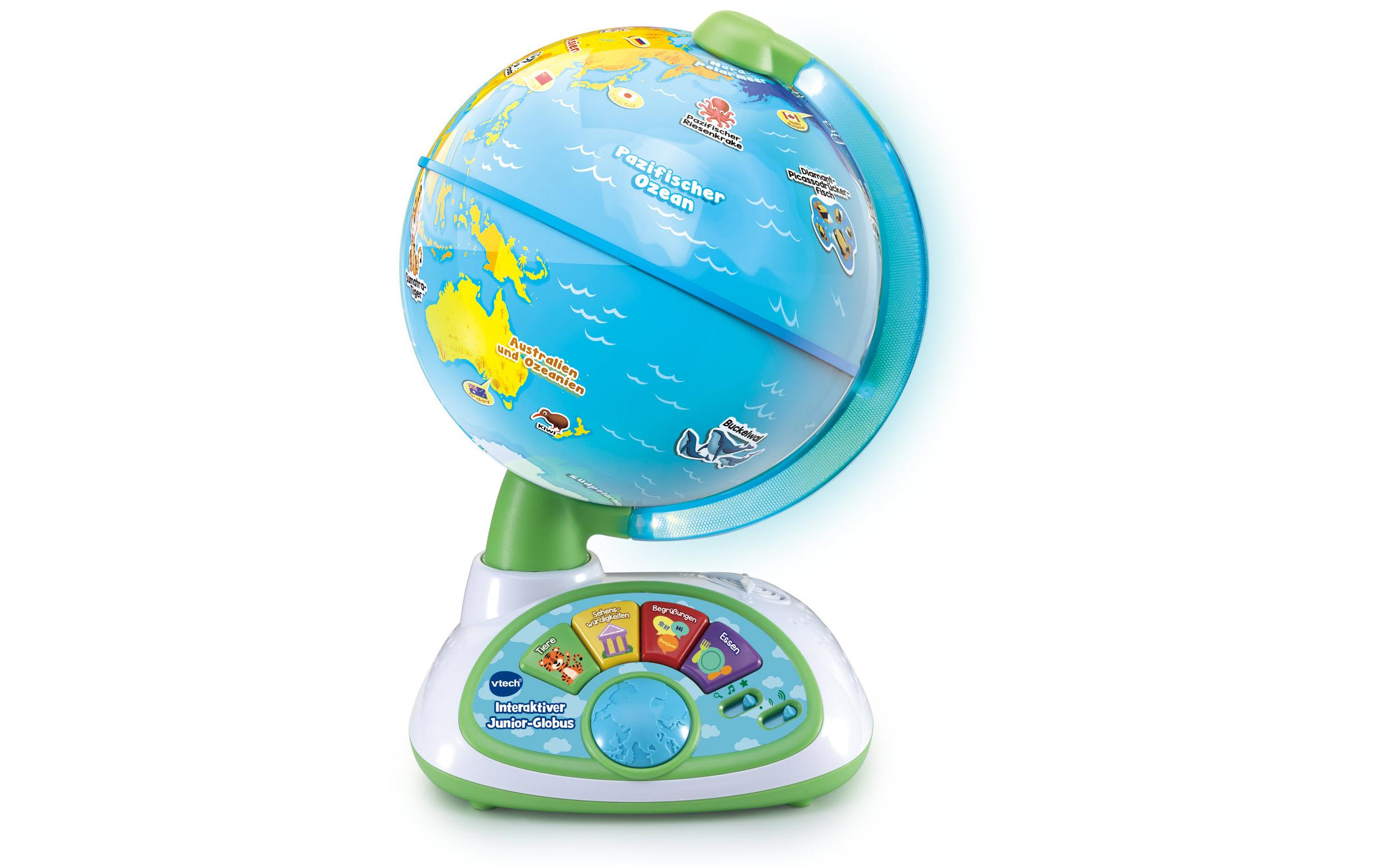 Interaktiver Junior-Globus -DE-Kinder-Globus mit 3 Spielmodi (Deutsche Version)