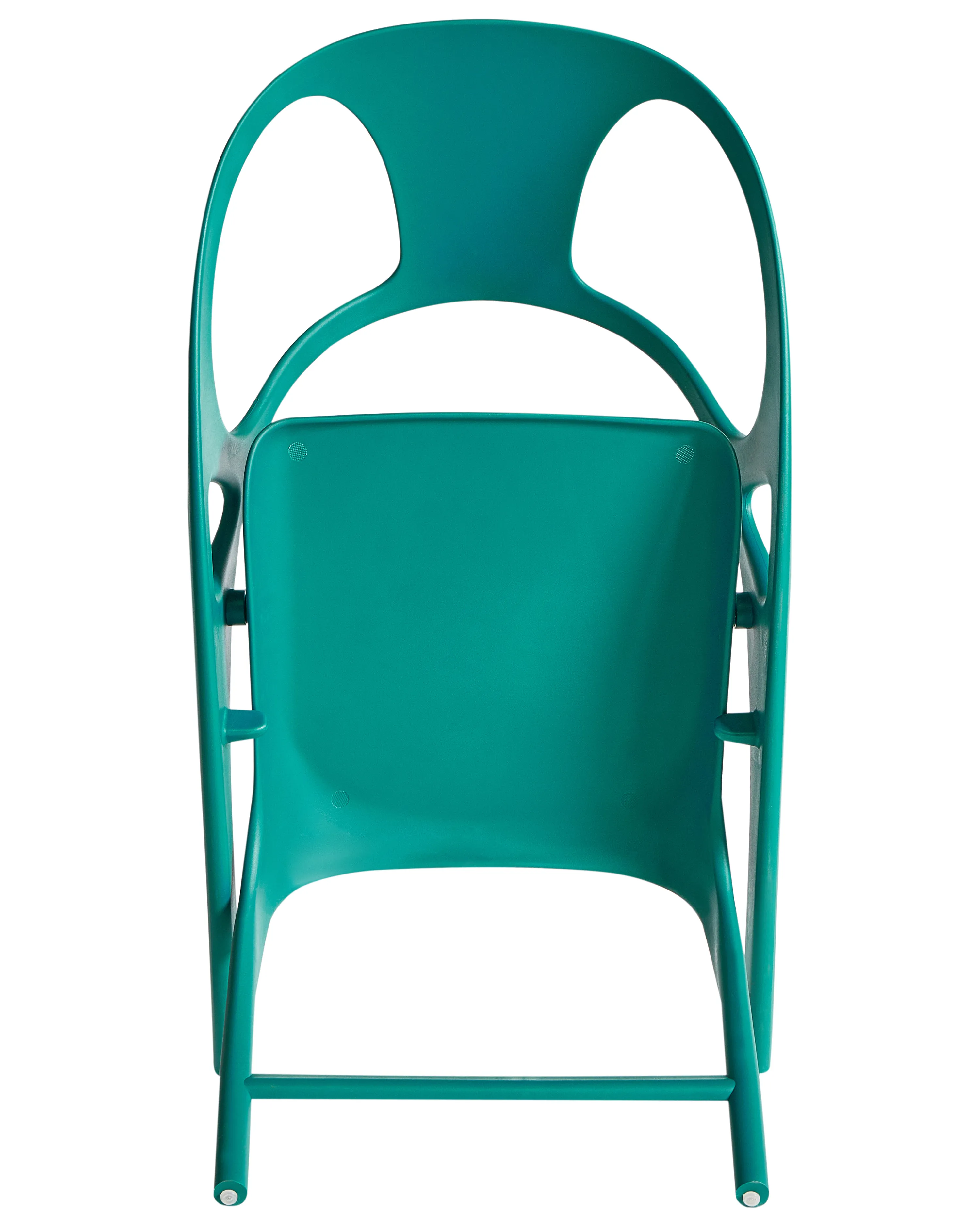 Set van 4 tuinstoelen NEMI inklapbaar Groenblauw