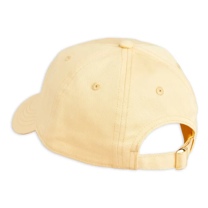 Mini Rodini Casquette Tennis Coton Bio | Jaune pâle