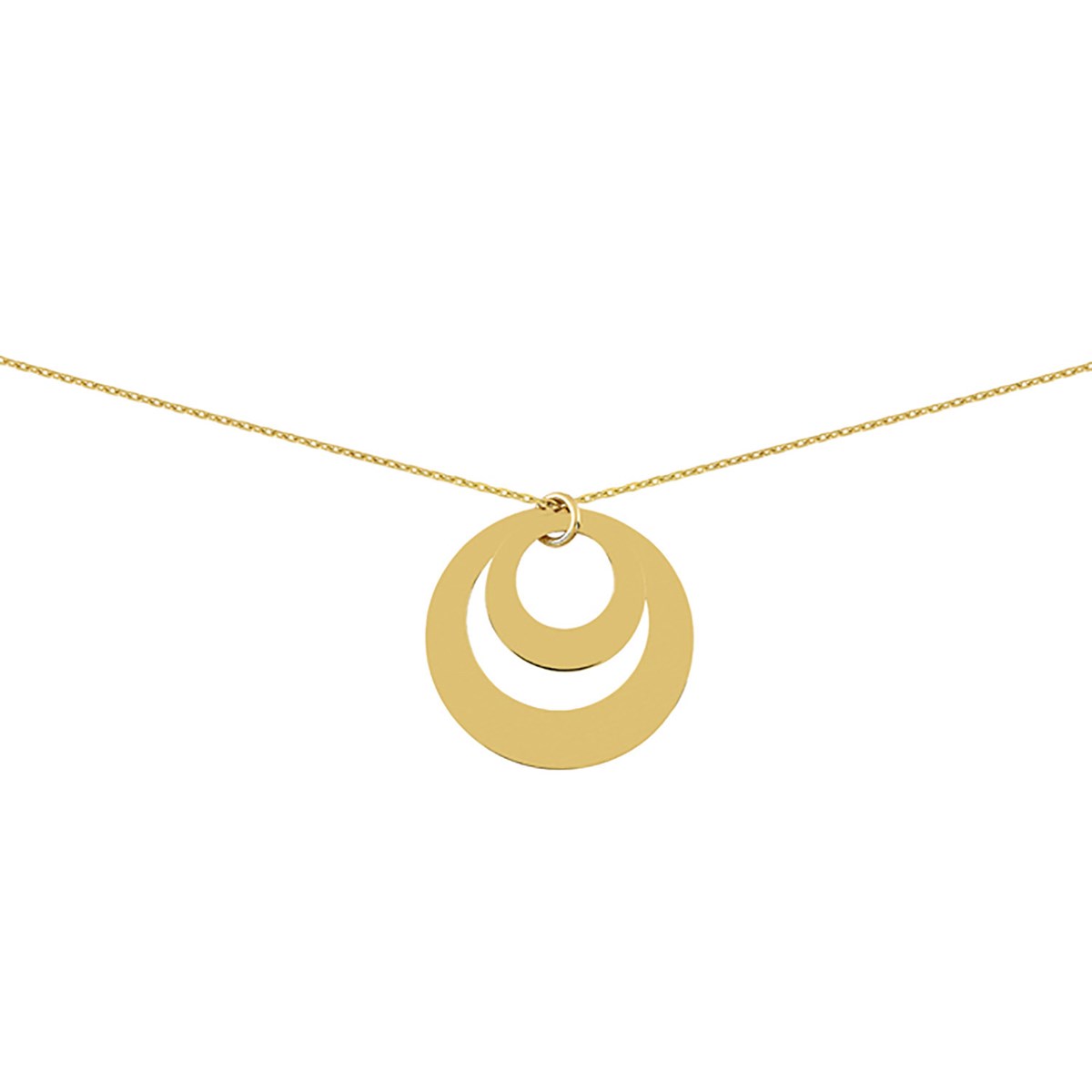 Collier Brillaxis double cercle 18 carats