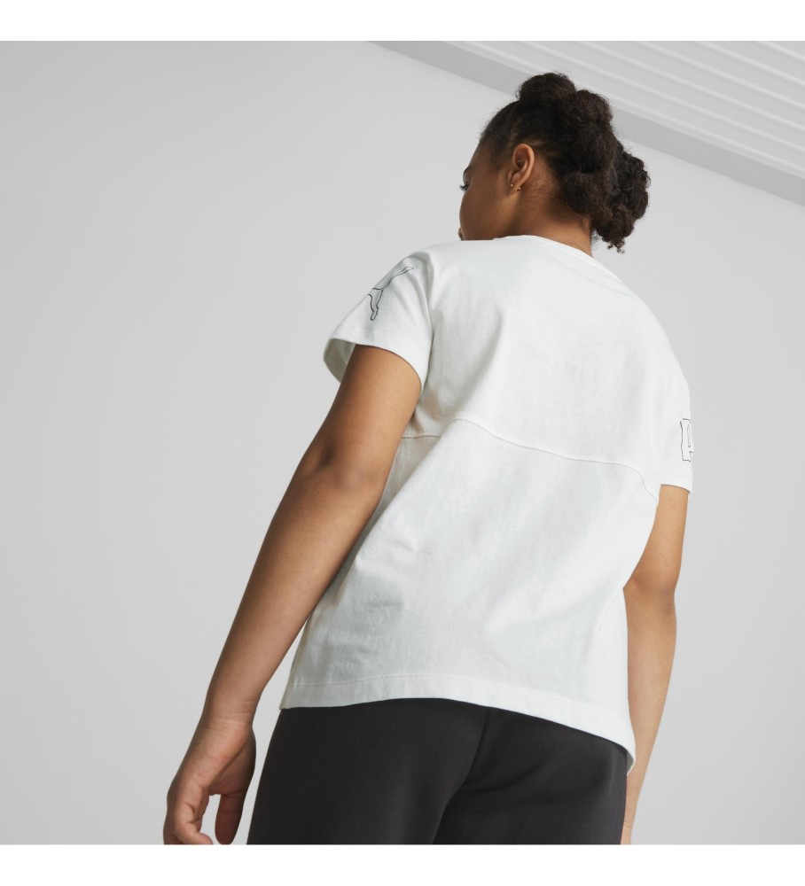 Camiseta Puma Power Colorblock Branca