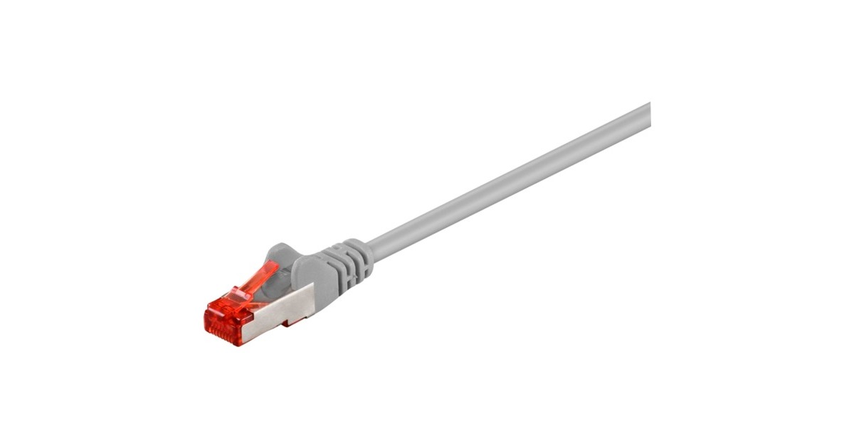 goobayPatchkabel RJ-45 S/FTP met Cat.6  (Grijs, 25 meter)