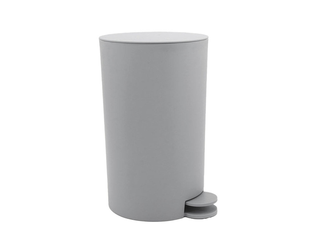 CAIXOTE LIXO PLÁSTICO ACTUEL CINZENTO 5L 30CM