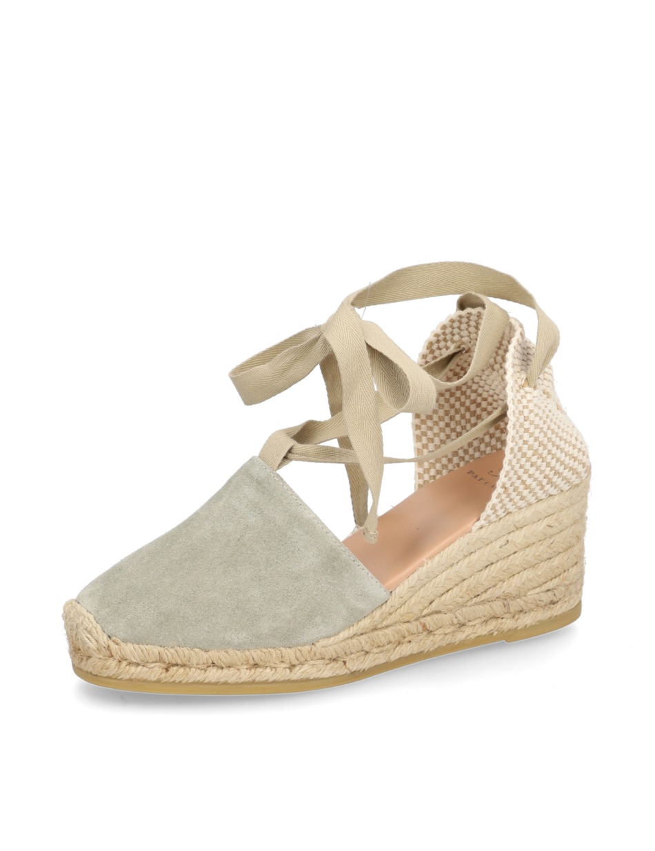 Veloursleder Keilsandale