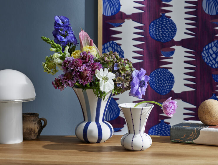 Kähler Signature Vase H20 blå Blå