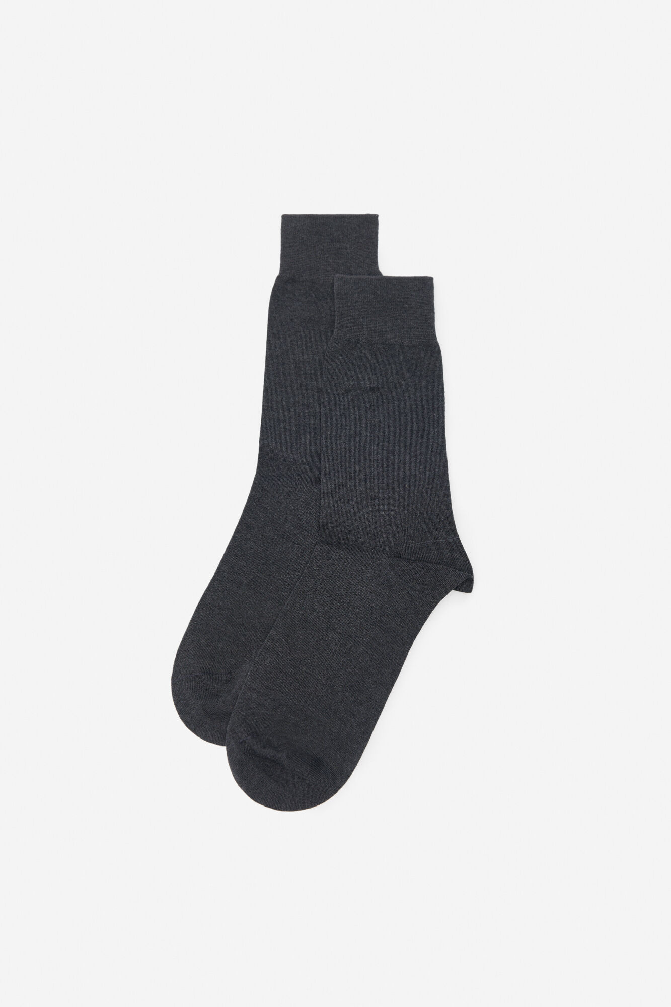 Pack 2 calcetines lisos - Gris oscuro
