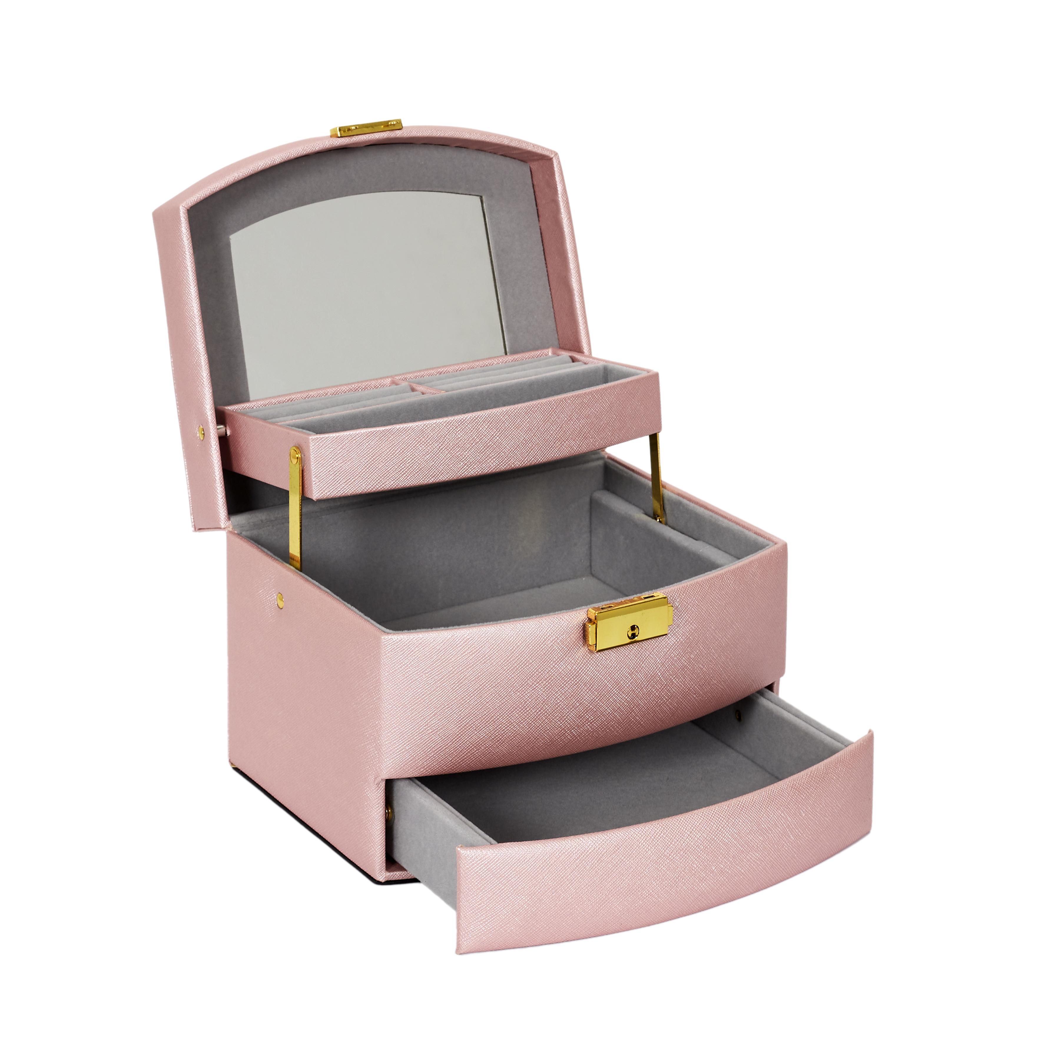 BOITE A BIJOUX MIROIR 3 NIVEAUX