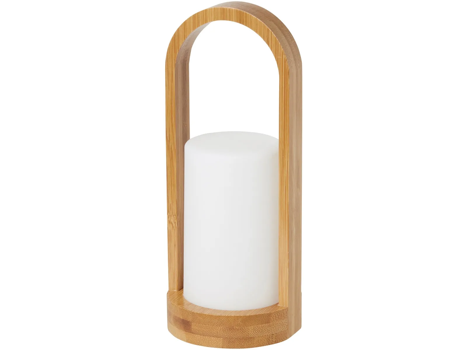 Lysholder Easy 100x240 mm til Duni LED lys Bambus/Hvid - (karton á 4 stk.)