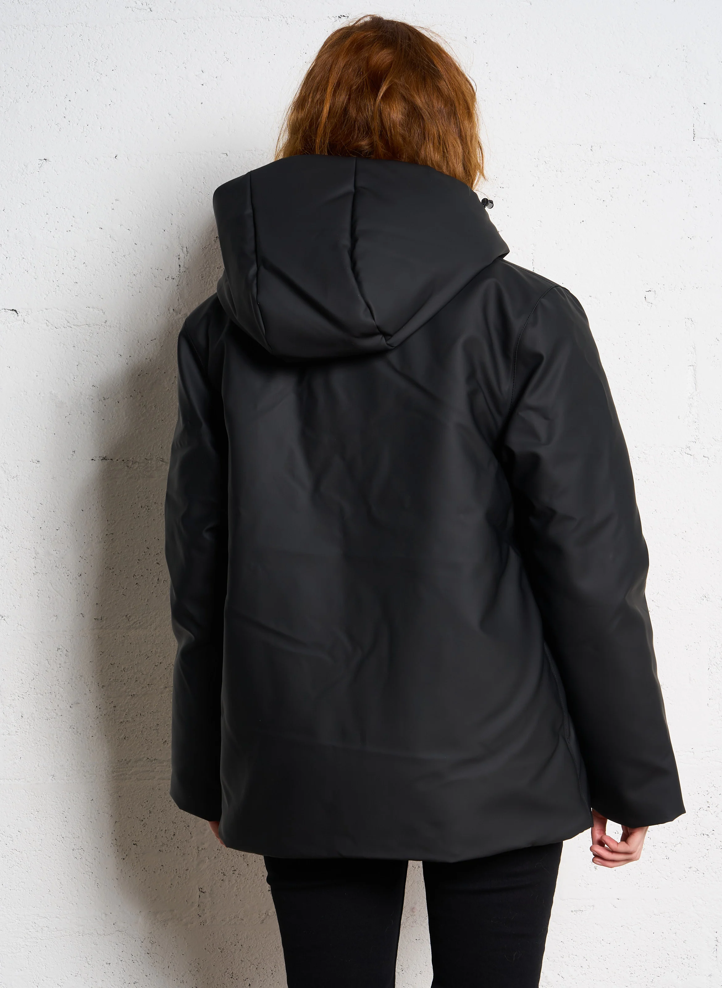 ASKIM - Parka courte à capuche | Noir