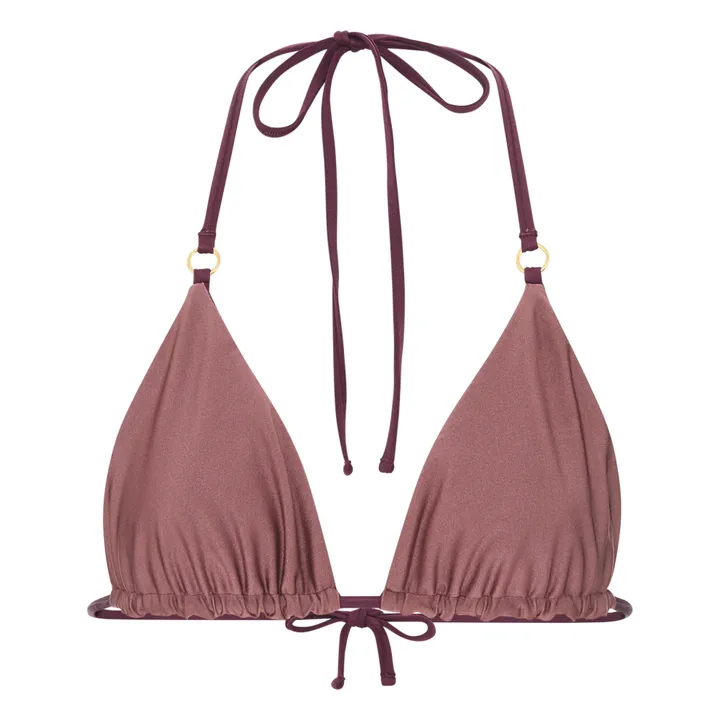 Alma Deia Triangle maillot de bain réversible | Aubergine