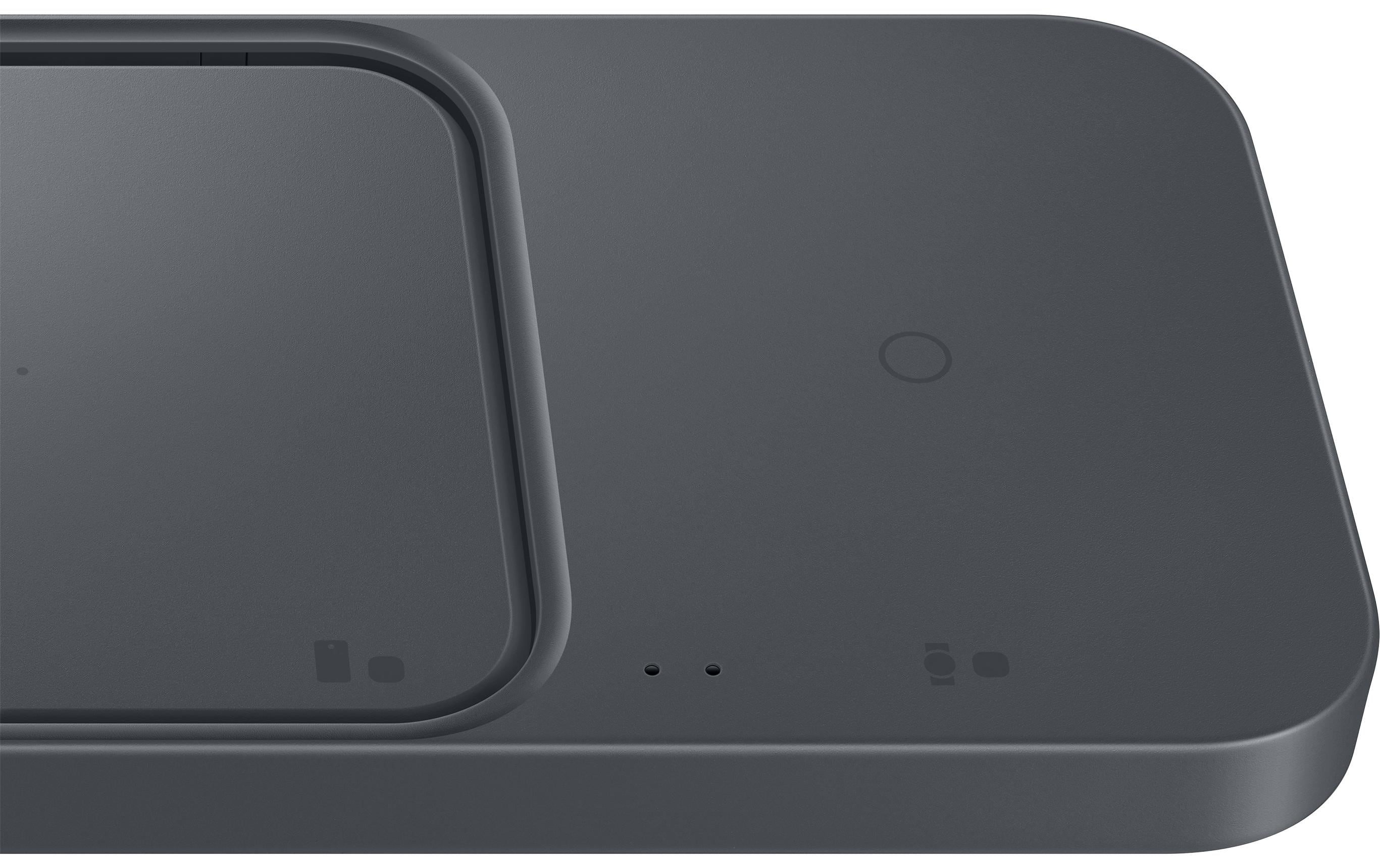 Wireless Charger Pad Duo EP-P5400 SchwarzInduktives Ladepad für kompatible Smartphones, Galaxy Watch und Galaxy Buds