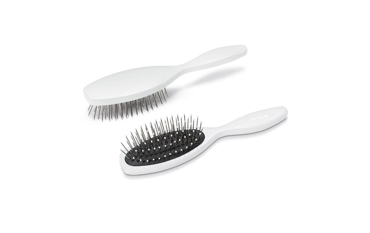 Basic Brushing Small, GummikissenbürsteHochwertige Haarbürste mit Metallstiften