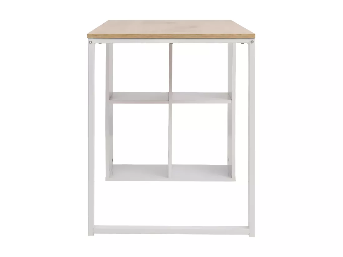 Bureau 120 x 60 x 75 cm Chêne et blanc