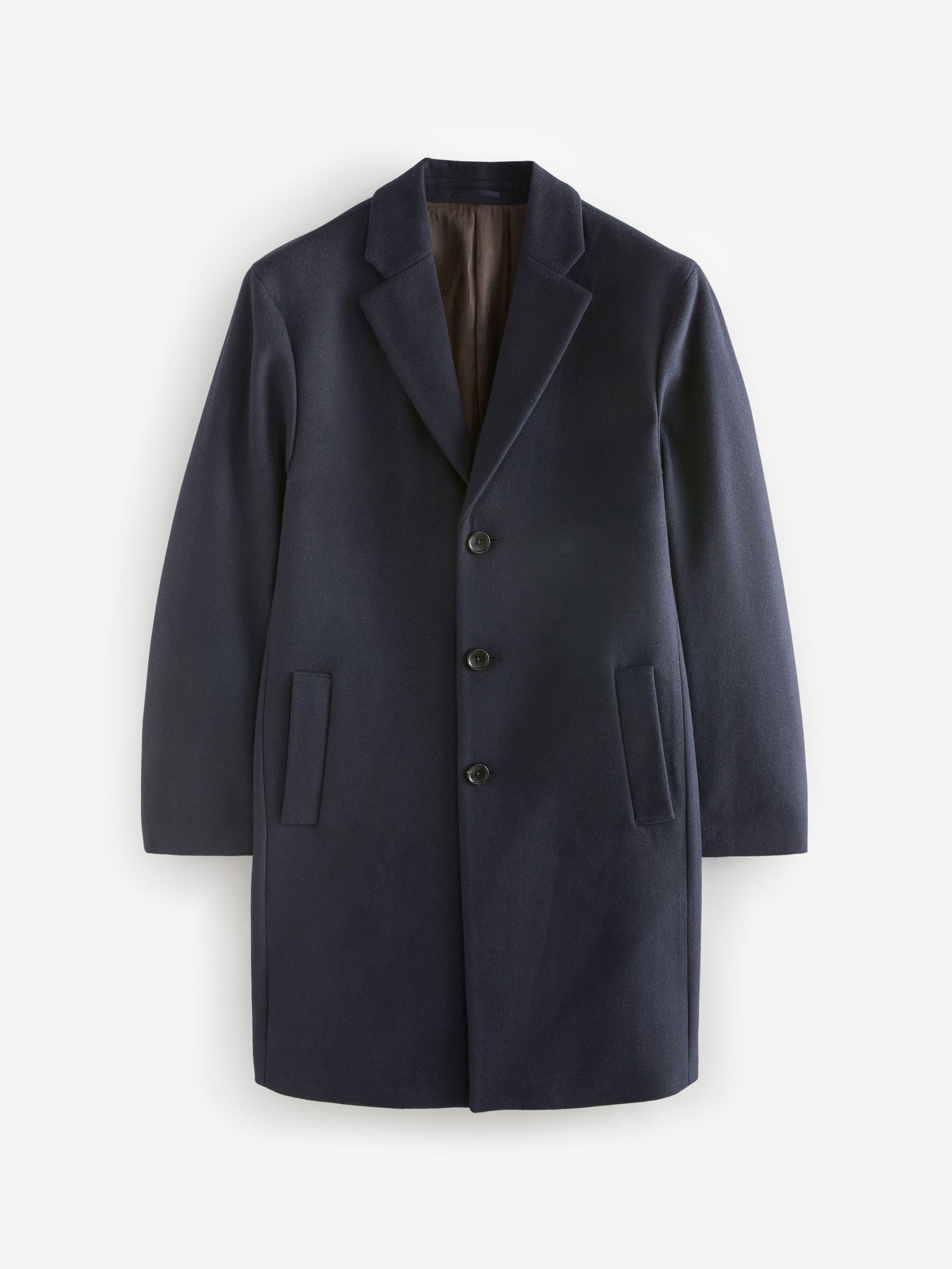 Marineblauw - Epsom overjas met wol