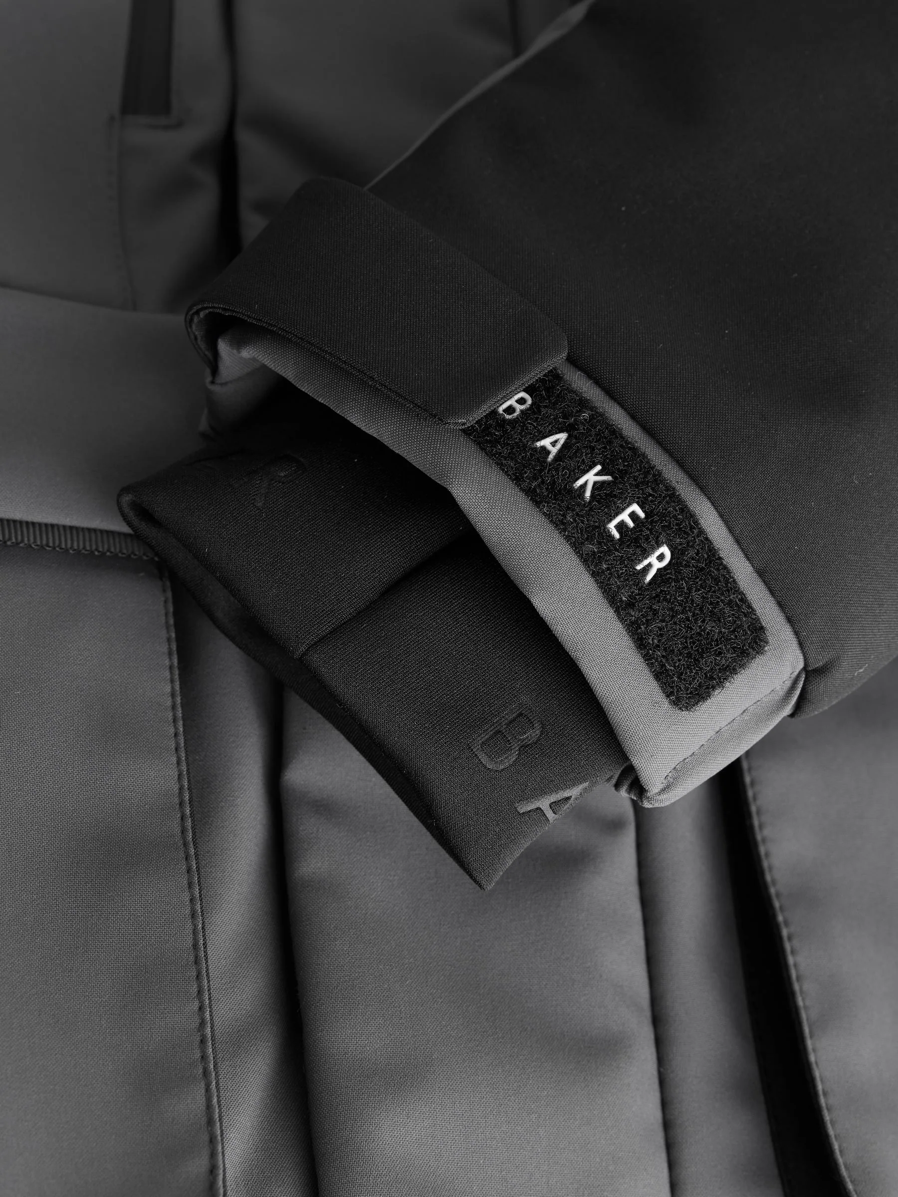 Antracietkleurig/zwart - Baker by Ted Baker regenbestendige colourblockparka
