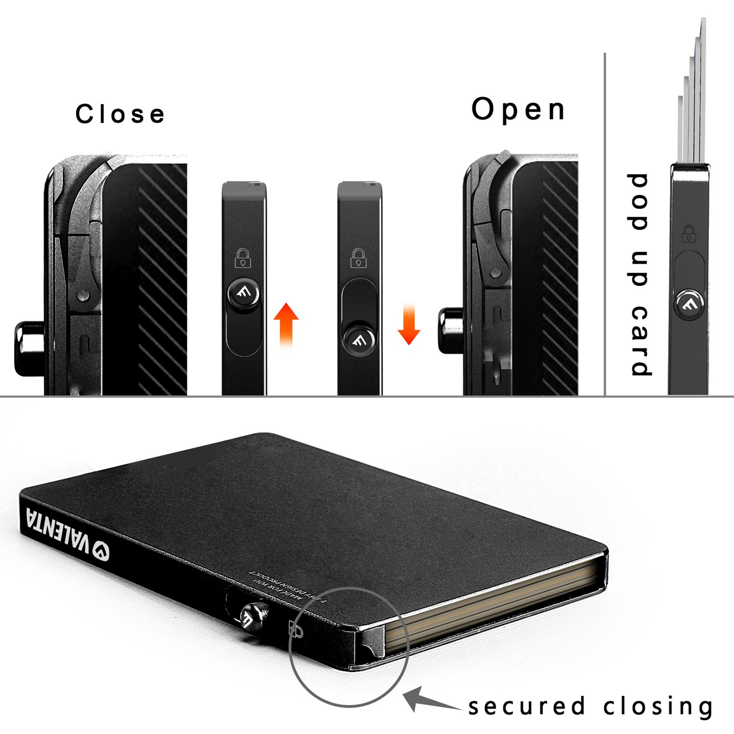Valenta Cardprotector Aluminium Magsafe black