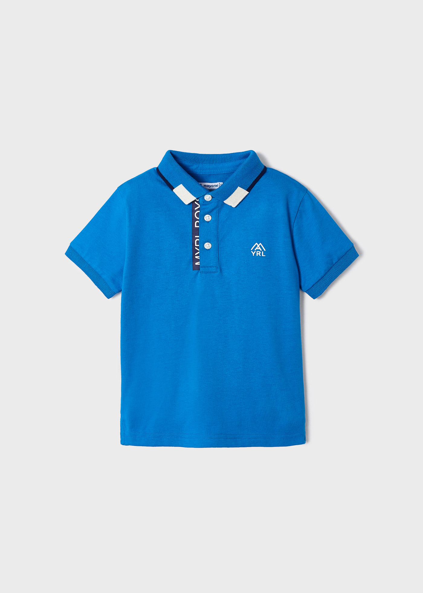 Camisa polo de manga curta com aplique Better Cotton para meninos