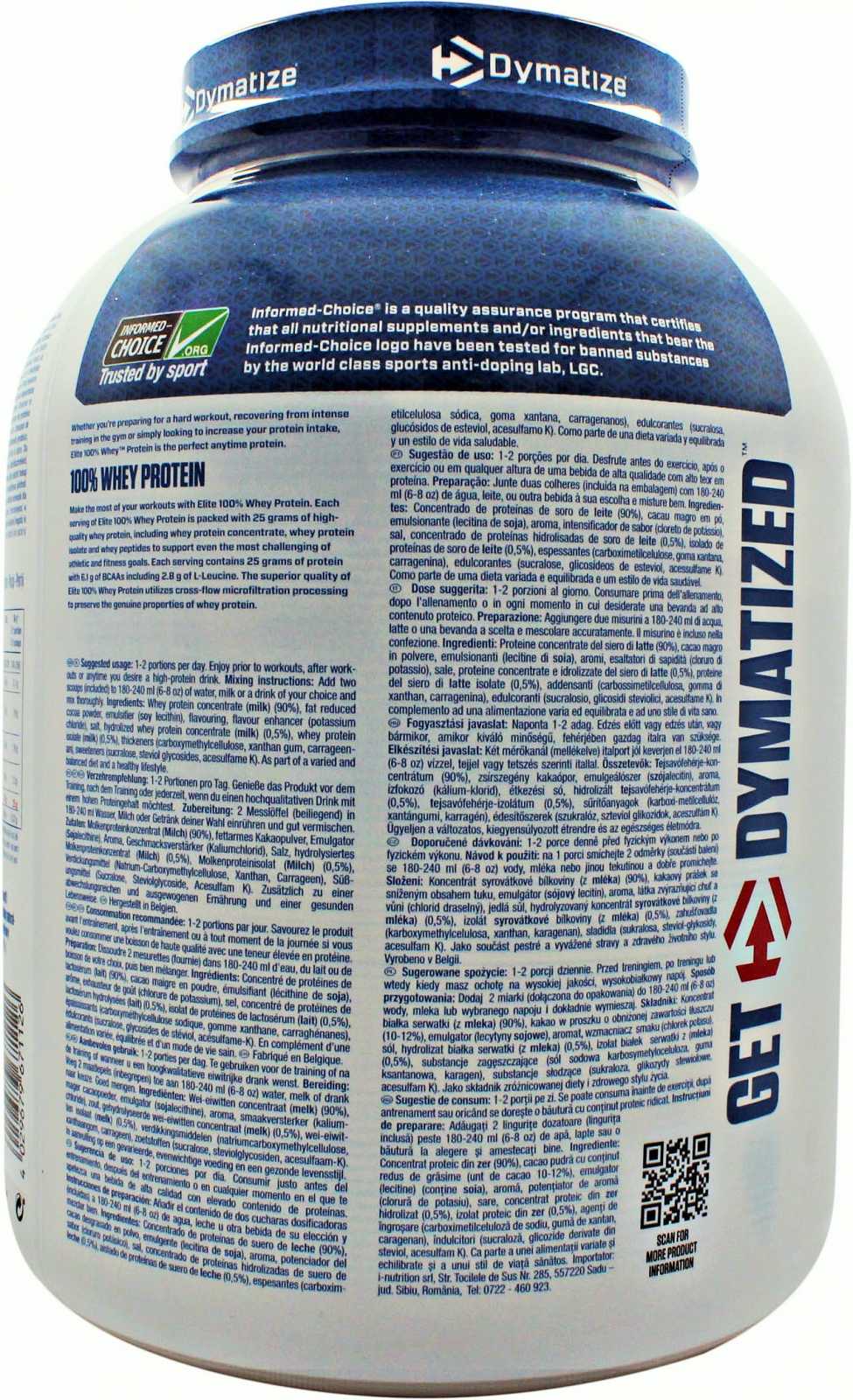 Dymatize Elite Whey Protein 2lb 907g