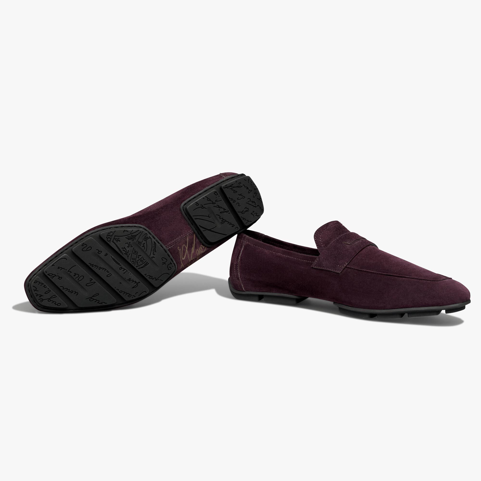 Mocassin Lorenzo Drive En Cuir Camoscio Scritto