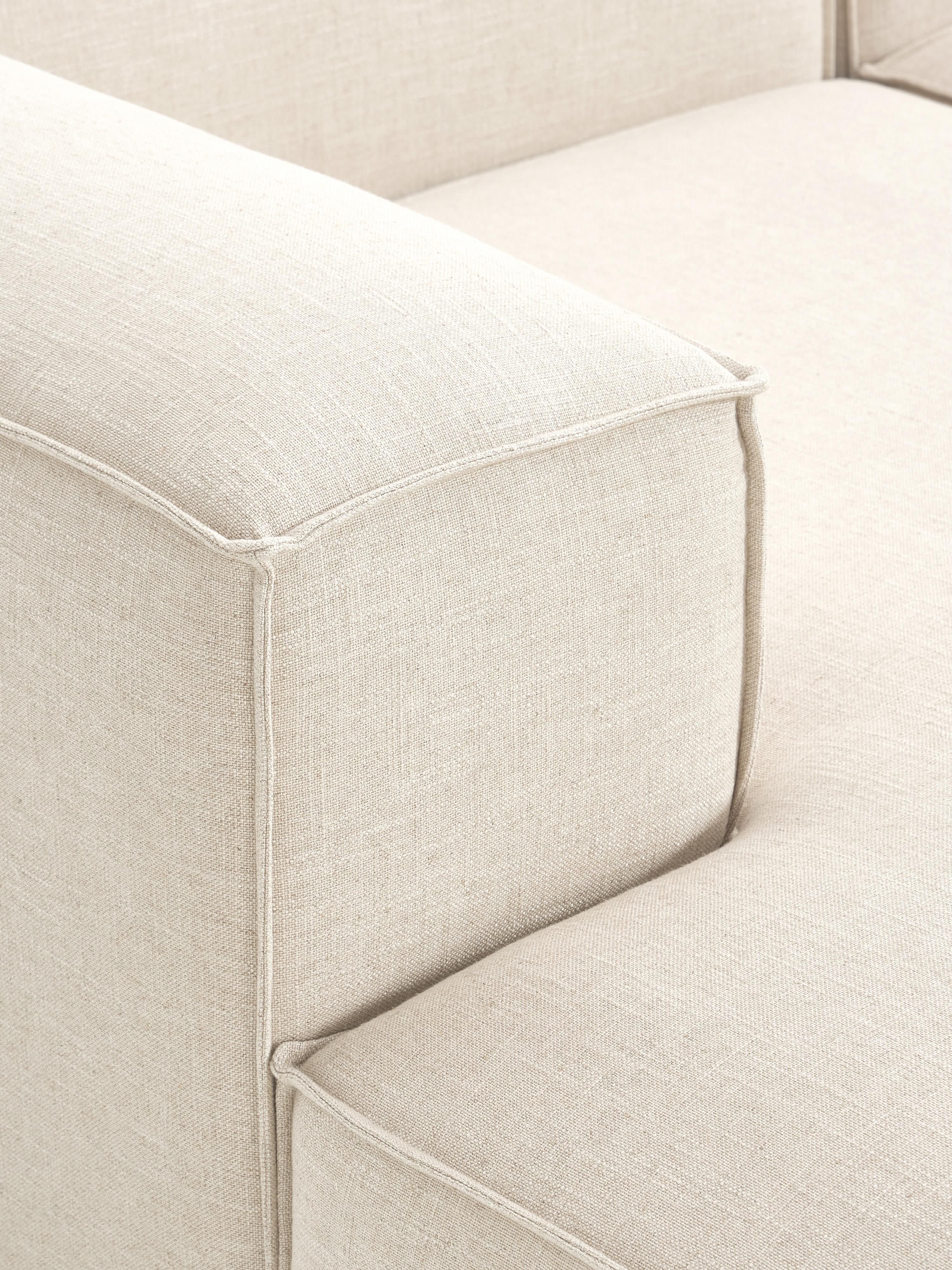 Modulaire U-bank Lennon van linnenmix