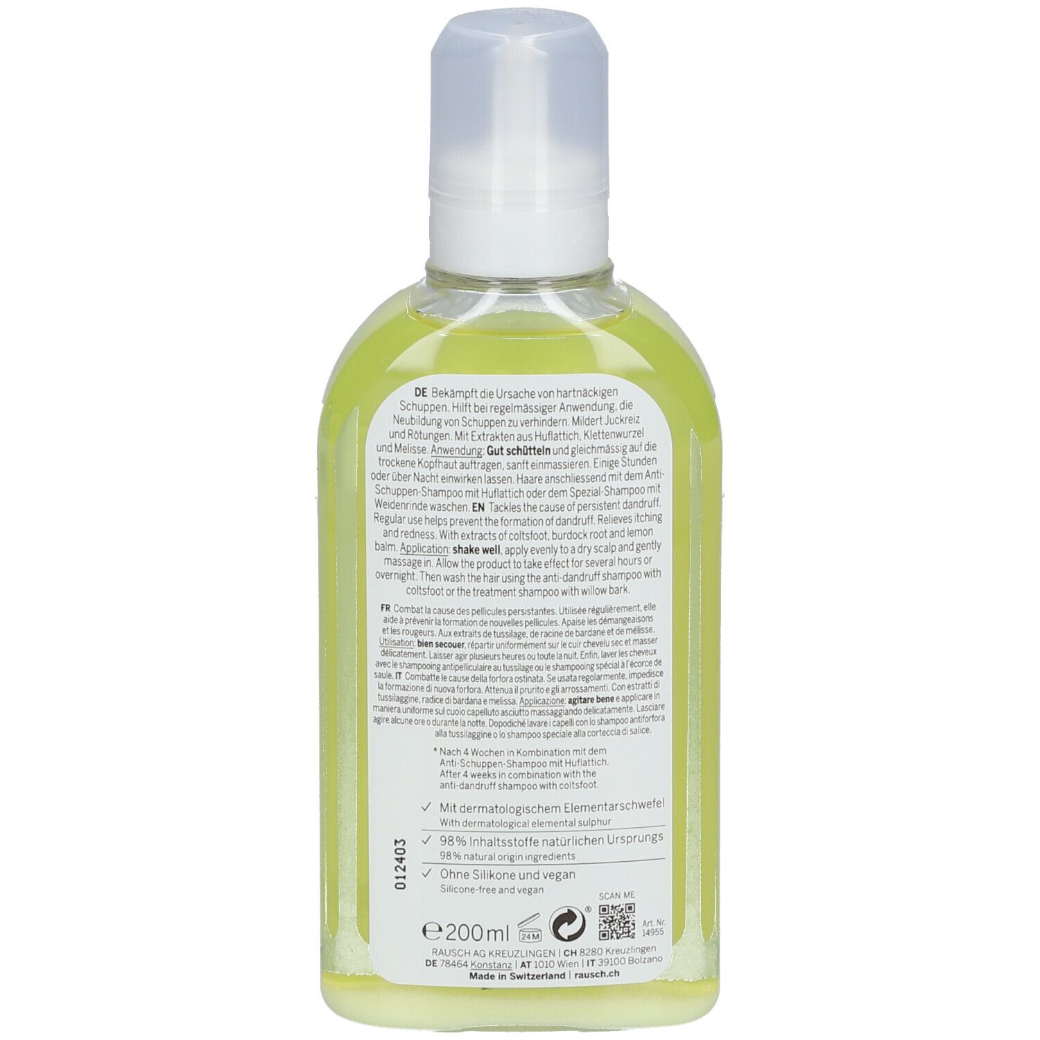 RAUSCH Anti-Schuppen-Kopfhaut-Lotion Huflattich