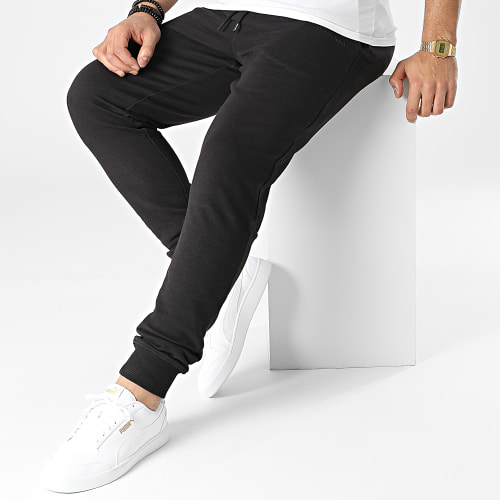 Pantalon Jogging A Bandes Tonal Logo Tape 8048 Noir