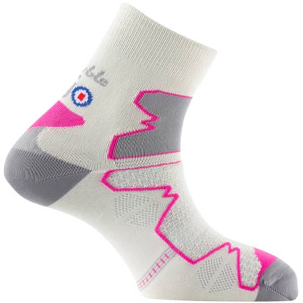 Chaussette randonnée THYO LA DOUBLE TREK MID BEIGE/GRIS