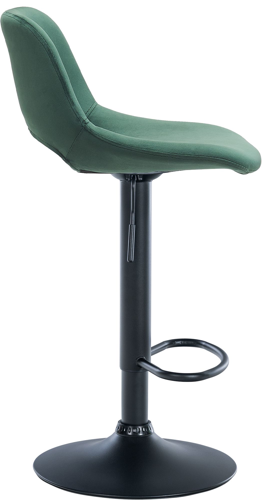 CLP 2er Set Barhocker Camden I Samt-Bezug