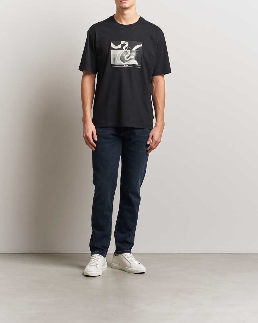 BOSS ORANGE Barragan Printed T-Shirt Black