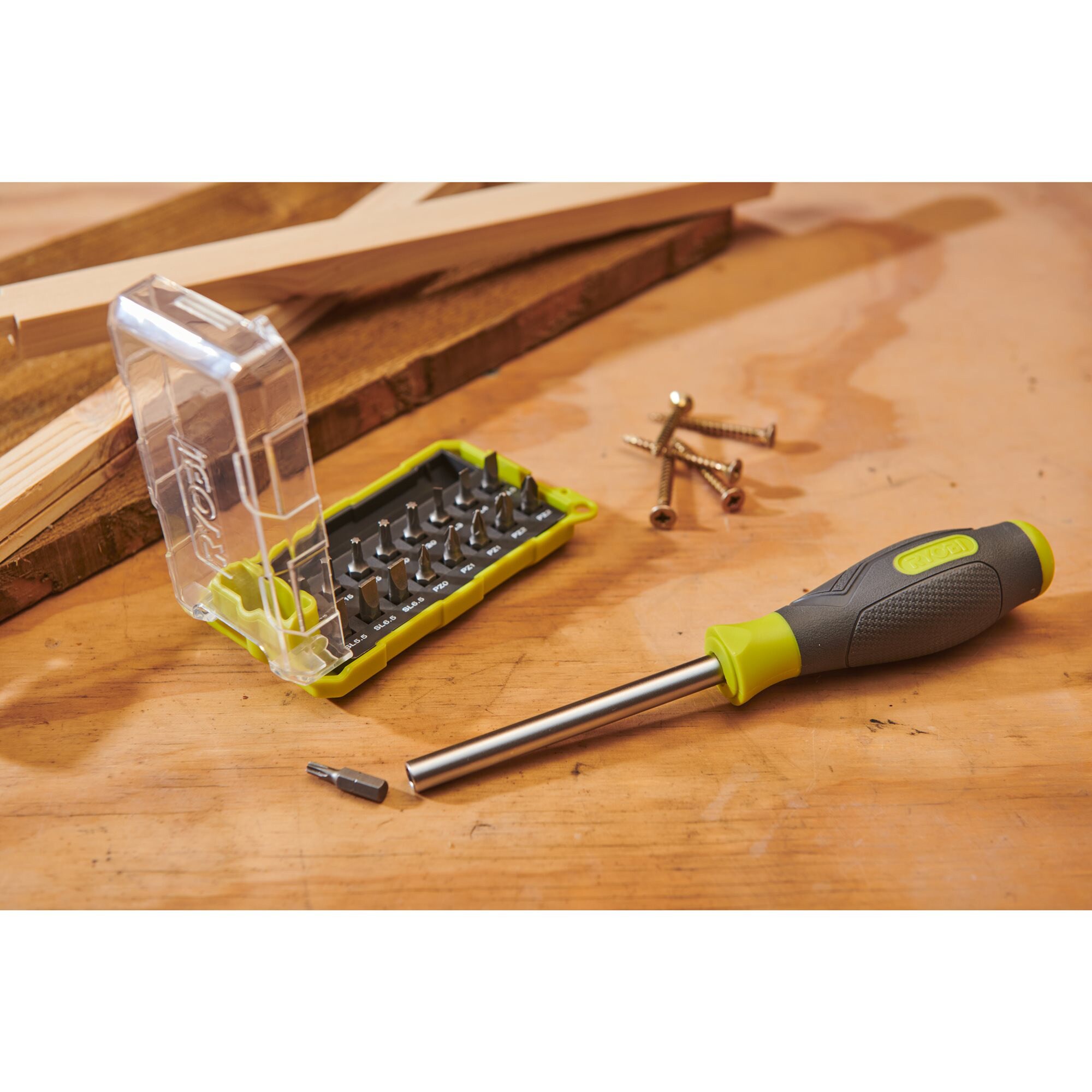 Ryobi Bit-Satz Schraubendreher RSD17PCS, mit 17-teiligem Bit-Satz
