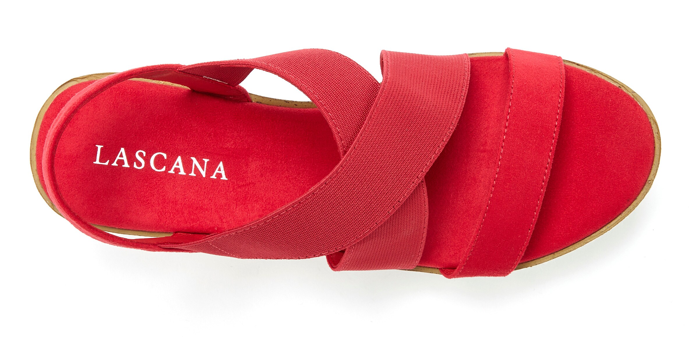 LASCANA Sandalette in rot
