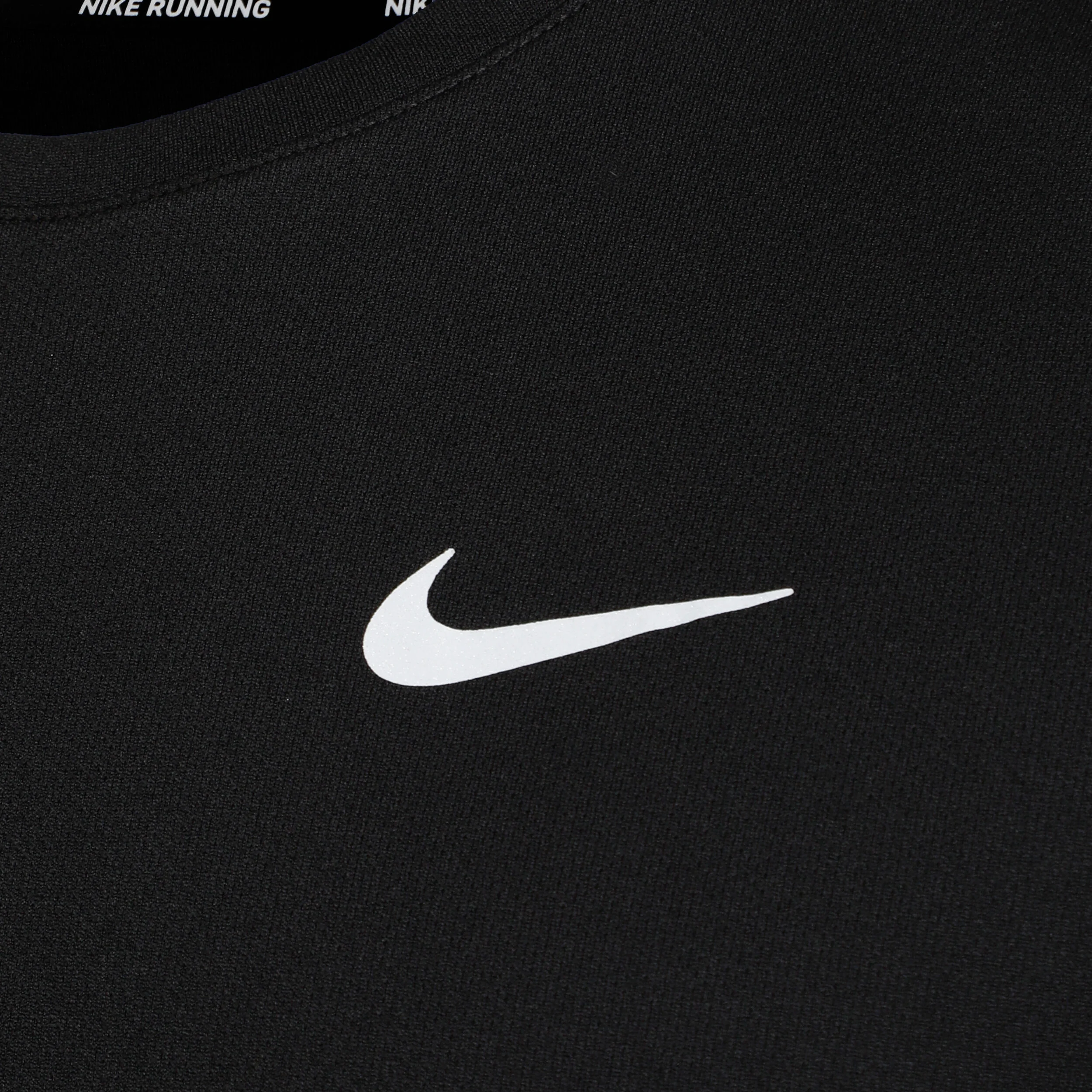Nike Dri-Fit Miler UV Maillot De Course Hommes - Noir , Gris