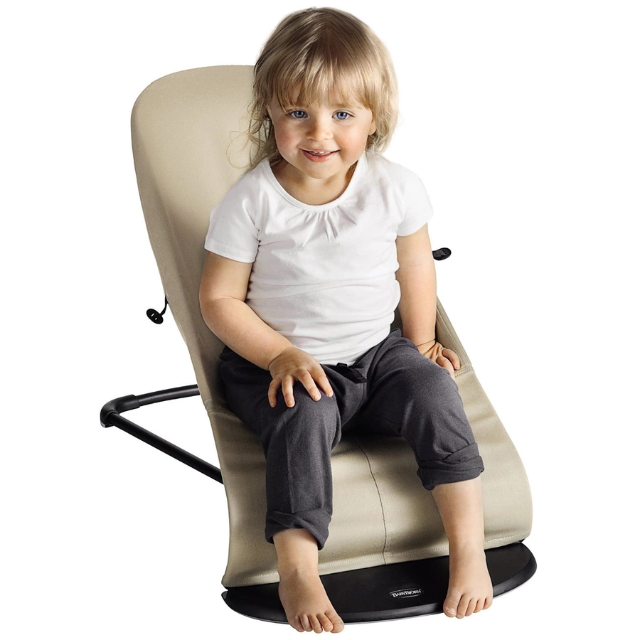 BABYBJÖRN Babywippe Balance Soft Mesh Silber Weiß