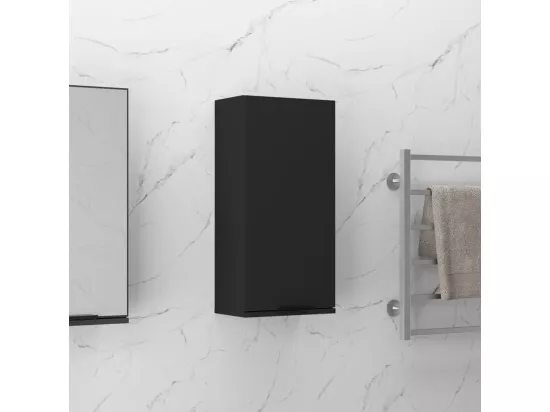 Armoire murale de salle de bain Noir 32x20x67 cm