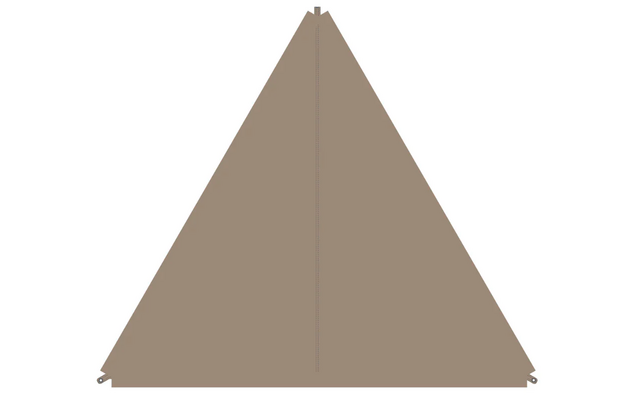 Bent Sonnensegel Zip-Protect Canvas Single mit Reißverschluss-Abdeckklappen