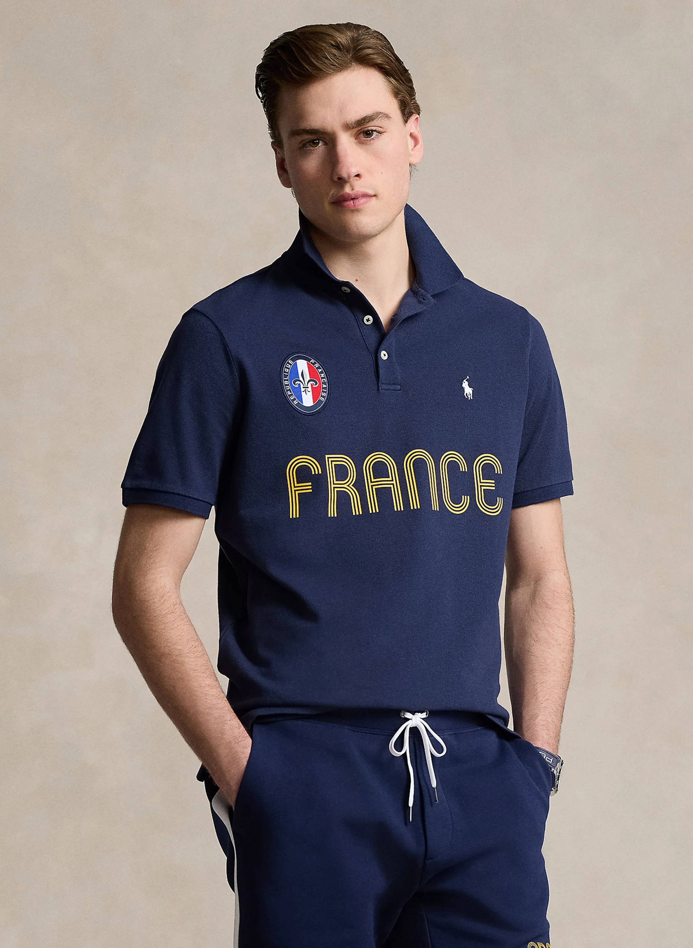 Polo regular-fit en coton | Bleu